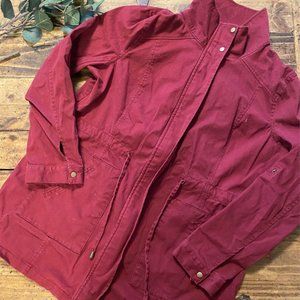 JustFab Red Utility Jacket